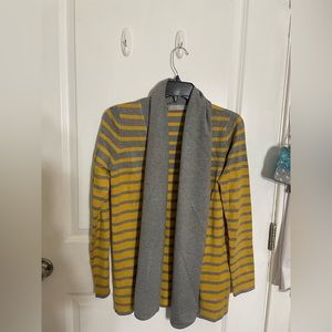 Orange/grey trench coat